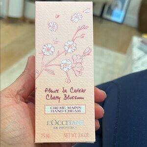 2.6 L'OCCITANE Cherry Blossom Hand Cream - Light Pink Floral Packaging